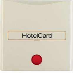 Hotelcard-centrd. voor pulsdr. berker S.1/B.3/B.7, wit glz.